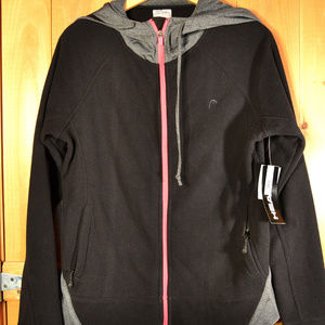 NWT Head Black and gray Hoodie size medium